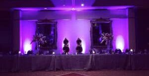 dj vinom purple up light dj vinom purple up lighting at wedding