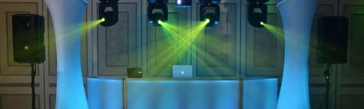 dj vinom set up 1 dj vinom special event set up yellow lights